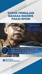 Viral Sosok Dadang Darmuji, Ngajar Bahasa Inggris Live di TikTok Pakai Kaca Spion, Banjir Pujian