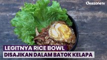 Sajian Kuliner Tempo Dulu Nasi Ayam Suwir dalam Batok Kelapa