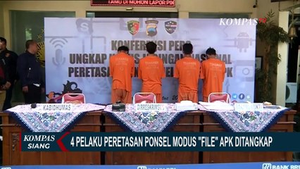 4 Pelaku Peretasan Ponsel Modus File APK Ditangkap, Polisi Duga Jaringannya Besar!