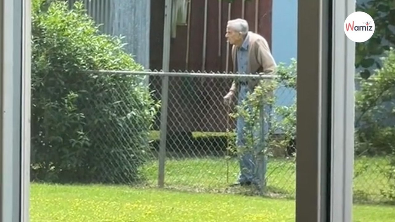 94-jähriger Nachbar kommt zum Zaun: Was er tut, rührt 650.000 Menschen zu Tränen (Video)