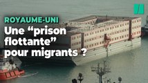 Au Royaume-Uni, cette gigantesque barge destinée aux migrants accueillent ses premiers demandeurs d’asile