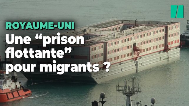 Au Royaume-Uni, cette gigantesque barge destinée aux migrants accueillent ses premiers demandeurs d’asile