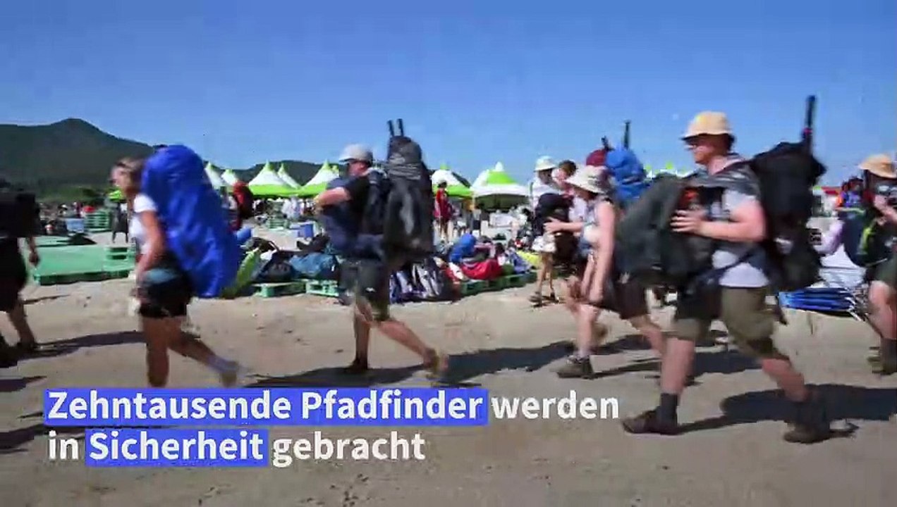 Südkorea: Zehntausende Pfadfinder vor Taifun in Sicherheit gebracht