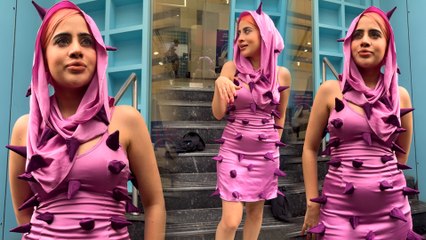 Urfi Javed Takes a Fall as Paparazzi Chase Her for an Interview