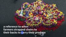 Colombia flower festival wraps up with colorful 'silleteros' parade
