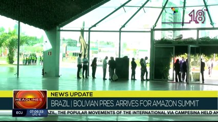 Bolivian delegation arrives at Amazon Summit in Brazil