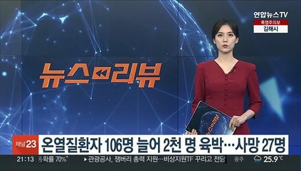 온열질환자 106명 늘어 2천명 육박…사망 27명