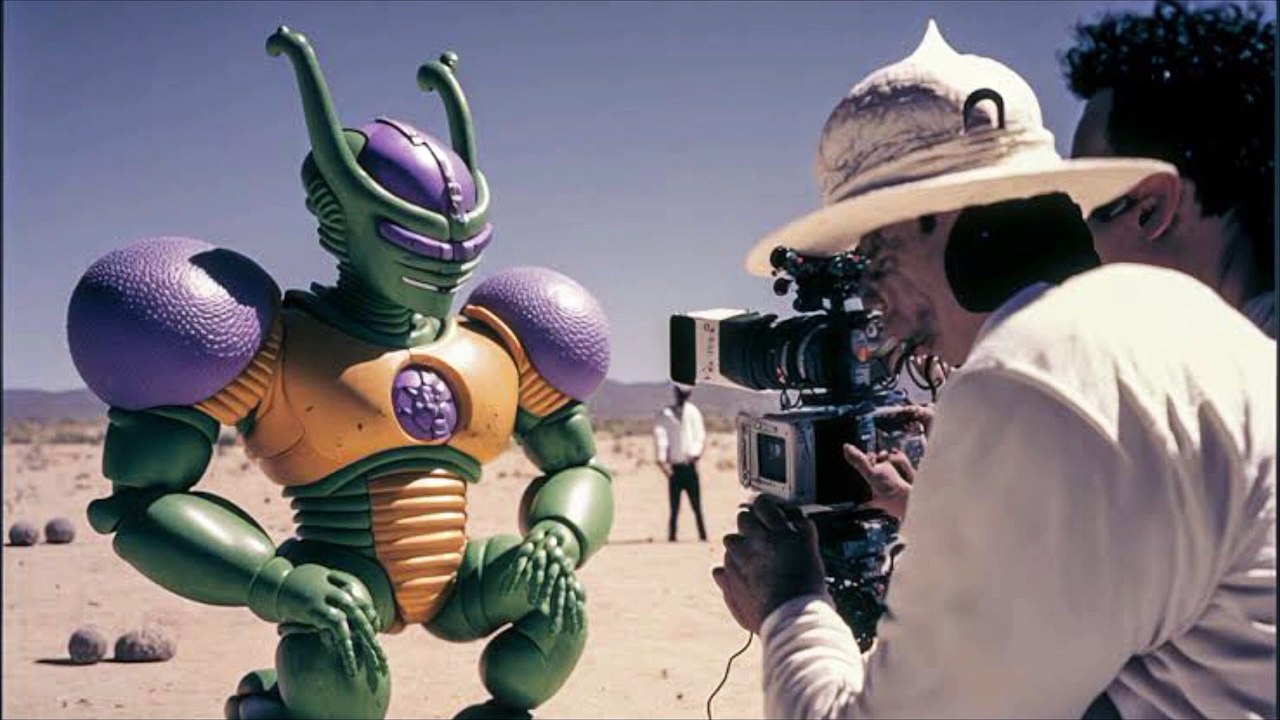 Dragon bal z character with AI effects.