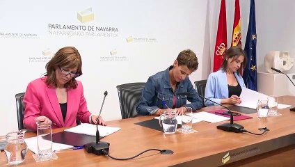 Chivite, Barkos y Alfaro firman el acuerdo de Gobierno por "el progreso de Navarra"