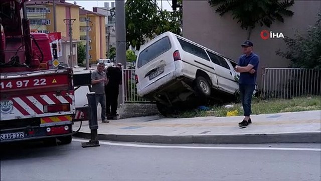 Ehliyetine el konulan sürücü kaza yaptı: 1 yaralı