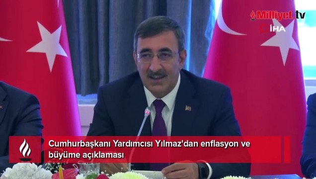 Cumhurbaşkanı Yardımcısı Yılmaz'dan enflasyon ve büyüme açıklaması