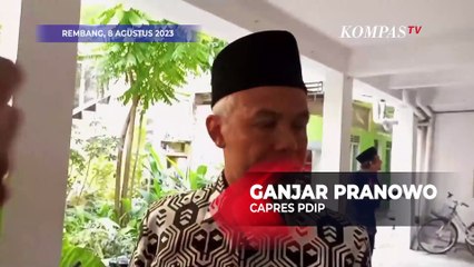 Momen Ganjar Pranowo Pamit ke Ibunda Ketum PBNU