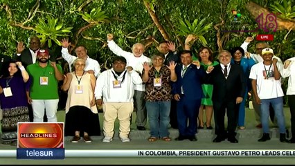 Official photo of the leaders participating in the 4th Amazon Summit