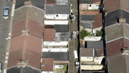 Drone captures drug dealer in sneaky act moments before police corner him