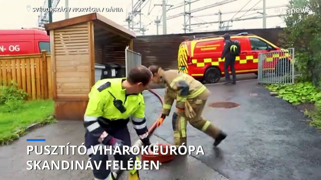 Európa skandináv felében a Hans nevű vihar tombol