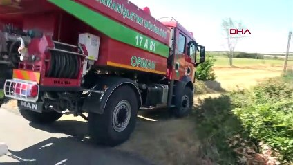 Un feu de chaume à Keşan maîtrisé