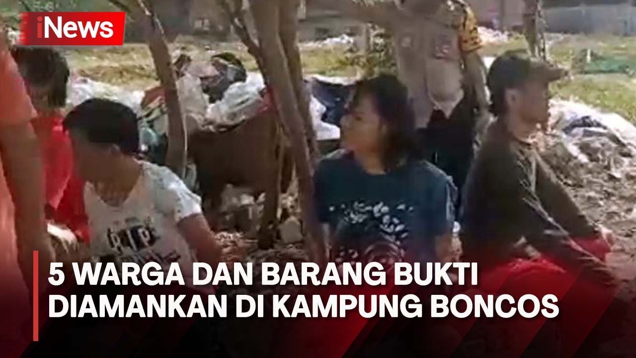 5 Warga dan Barang Bukti Diamankan dalam Penggerebekan di Kampung Boncos