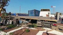Deux camions sont entrés en collision à Izmir： 1 blessé