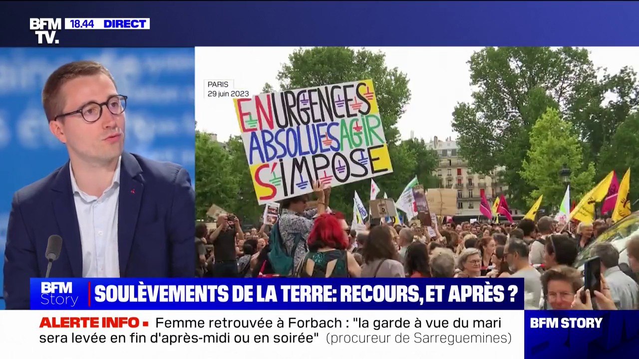 Dissolution des Soulèvements de la Terre: "J'ai été assez surpris de l'imprécision des attaques du ministère de l'Intérieur", indique Antoine Léaument (LFI)