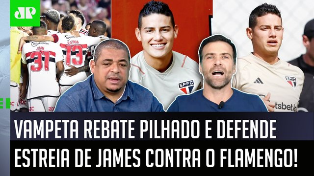 FALOU TUDO! ISSO É PAPO! Cara, o James pra mim PODE SIM... Vampeta REBATE Pilhado sobre São Paulo!