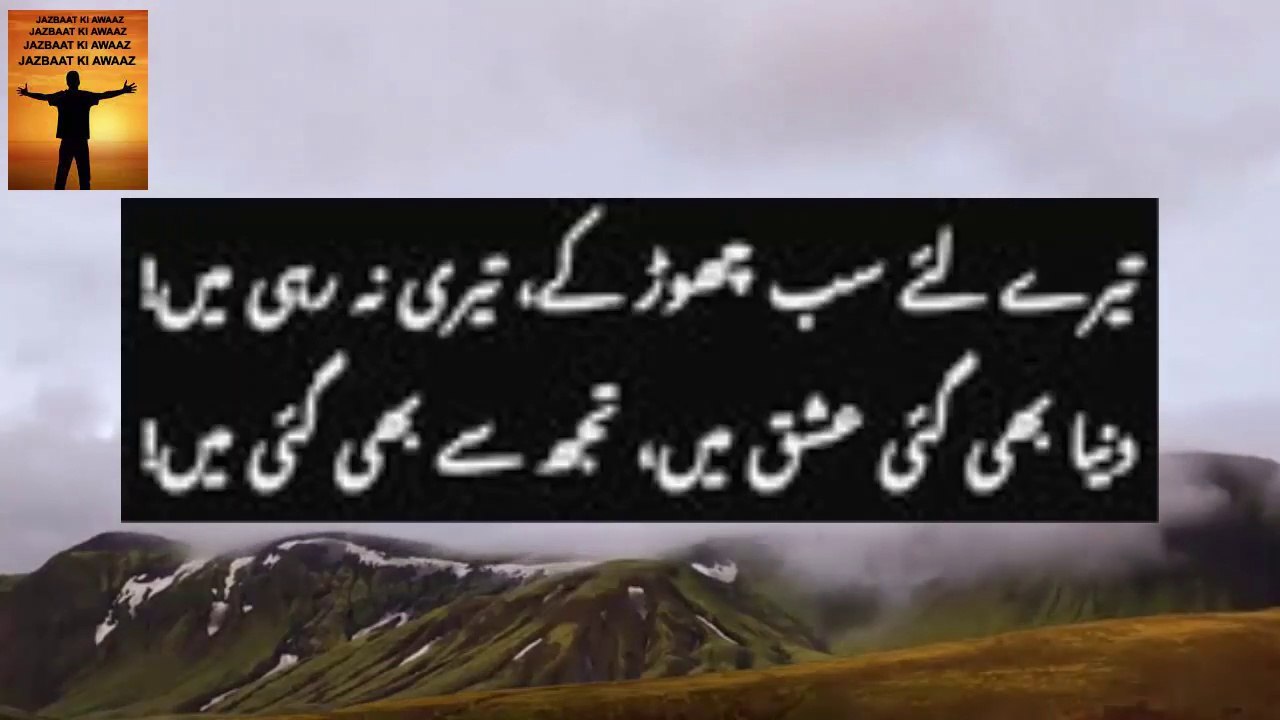 Tere Lea Sab Chor Ke Teri Na Rahi Main | poetry