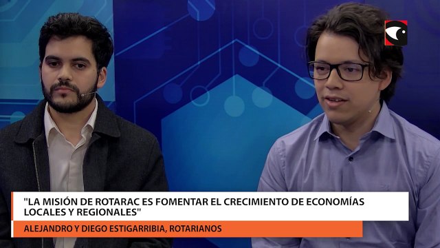Alejandro y Diego Estigarribia, expresaron la misión de Rotarac es fomentar el crecimiento de economías locales y regionales