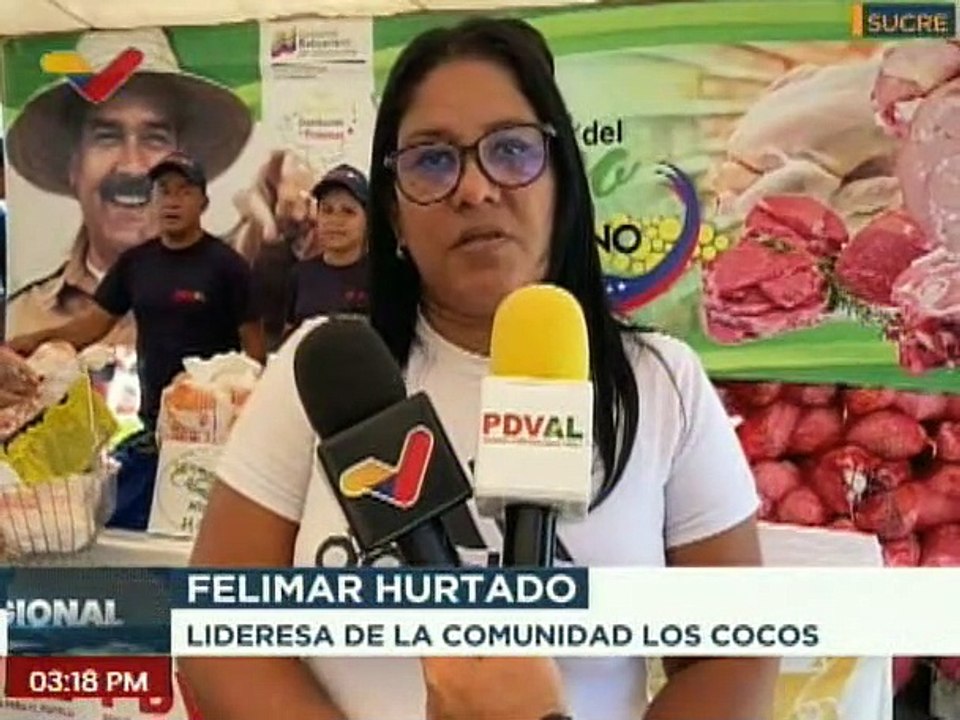 Más de mil familias de 4 sectores son favorecidas con la Feria del Campo Soberano en el estado Sucre