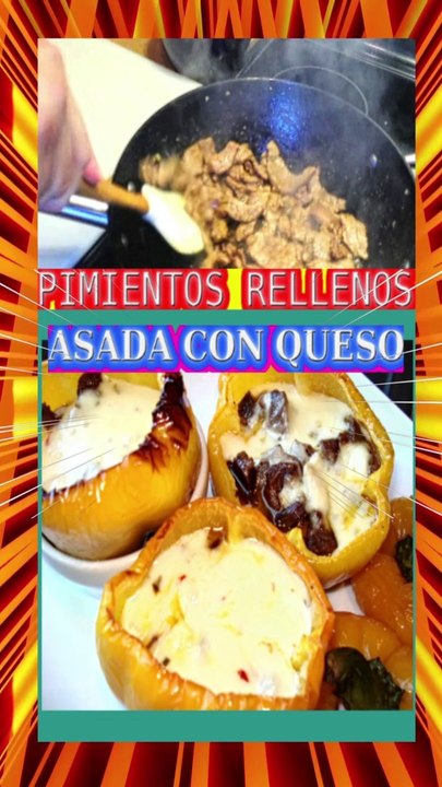 PIMIENTOS RELLENOS CON QUESO Y ASADA #recetas #chilerelleno #food #masterchef #mexico #chile