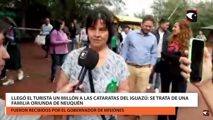 Llegó el turista un millón a las Cataratas del Iguazú Se trata de una familia oriunda de Neuquén