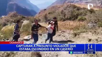 Cajamarca: acusado de ultrajar a menor intentó burlar la ley escondiéndose en las montañas