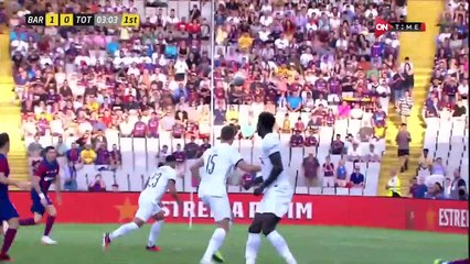 ملخص مباراة برشلونة & توتنهام فى كأس خوان جامبر.. ريمونتادا كتلونية فى الوقت القاتل