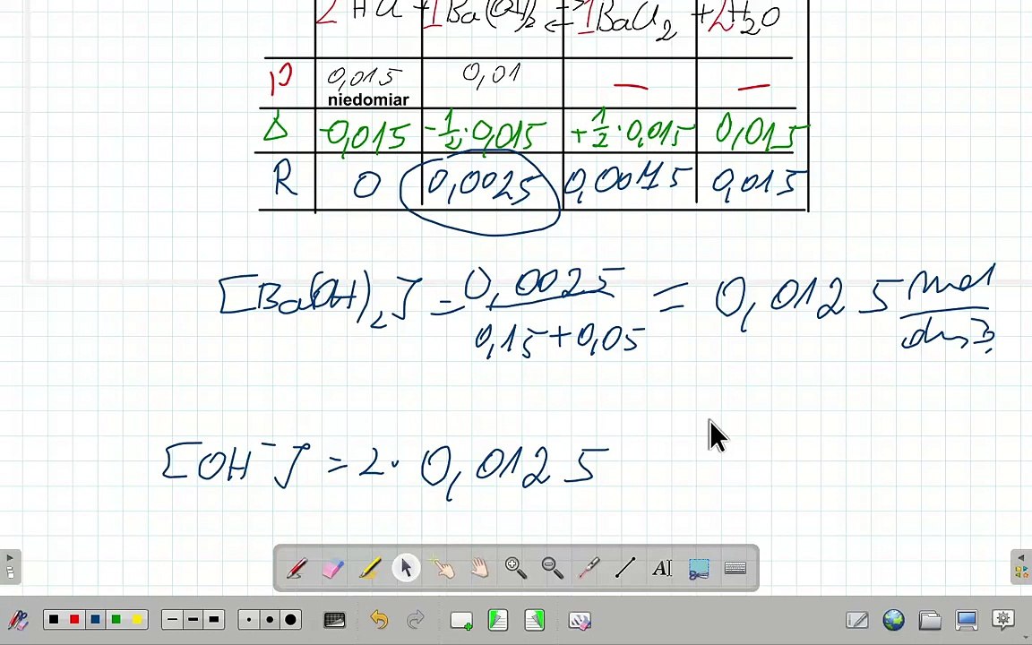 OBLICZANIE pH a) SAM KWAS b) REAKCJA ZOBOJĘTNIANIA, c) ZE SŁABYM KWASEM. #chemia #chemistry