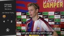 Barcelona 'not favourites' to win Champions League - De Jong