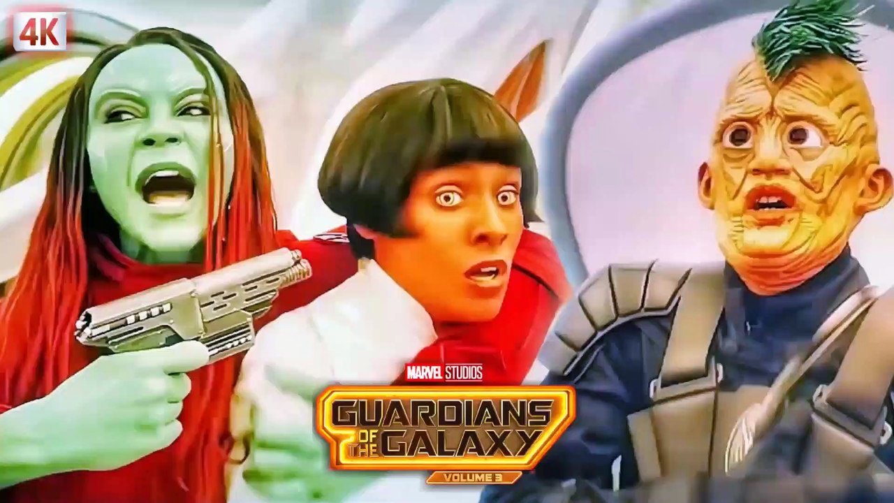 'God! Past Gamora's just mean' carrot face. Funny clip of Volume 3 Movie.