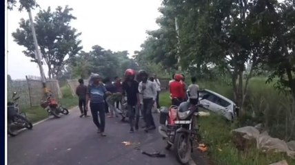 दरभंगा: अनियंत्रित कार ने बाइक में मारी टक्कर, हादसे में गयी एक की जान