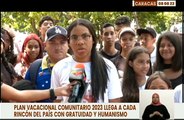 Más de 250 niños y niñas son atendidos diariamente por el Plan Vacacional Comunitario en la Plaza Pagüita