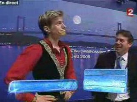 La colère de Brian Joubert en direct