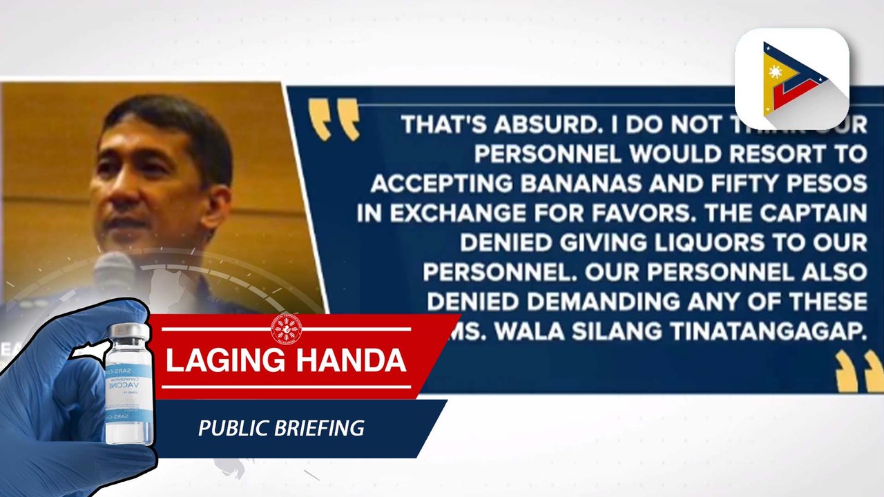 PCG, mariing itinanggi na tumanggap ng suhol ang kanilang tauhan sa Binangonan, Rizal