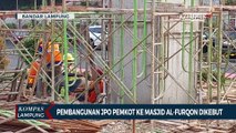 Pembangunan Jembatan Penyeberangan Orang dari Pemkot Bandar Lampung ke Masjid Al-Furqon Dikebut