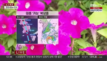[날씨] 전국 태풍 영향권…모레까지 600㎜ 넘는 물벼락