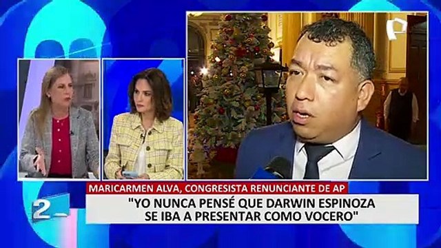 María del Carmen Alva revela que recibió amenazas de Darwin Espinoza cuando era presidenta del Congreso