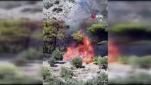 Orman yangınında sabotaj iddiası! Bu görüntü olay oldu