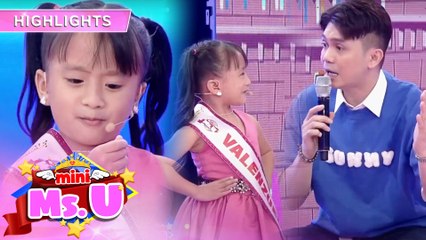 Zamira shares how she talks to herself in front of the mirror | It's Showtime Mini Miss U