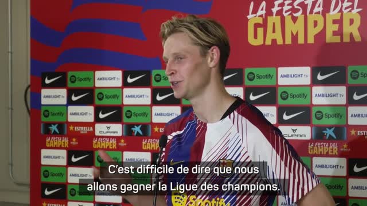 Barça - De Jong : "Nous ne sommes pas favoris pour remporter la Ligue des champions"