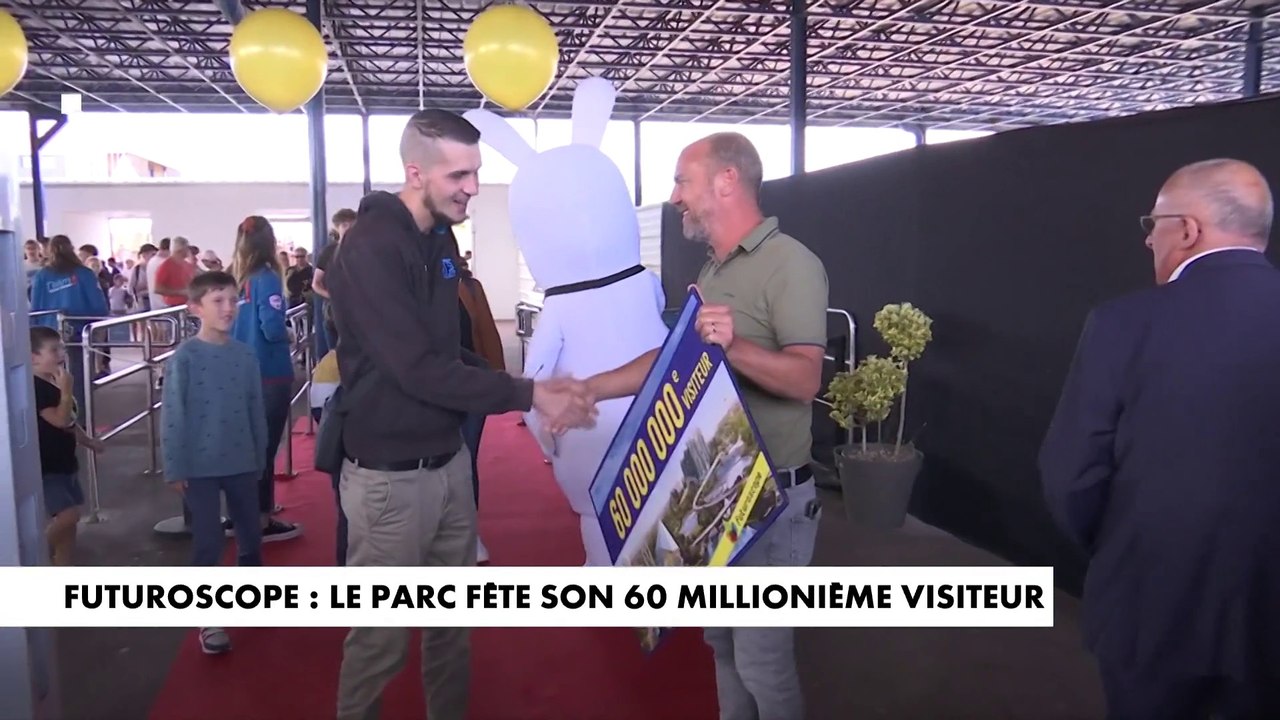 Futuroscope : le parc accueille son 60 millionième visiteur en grandes pompes