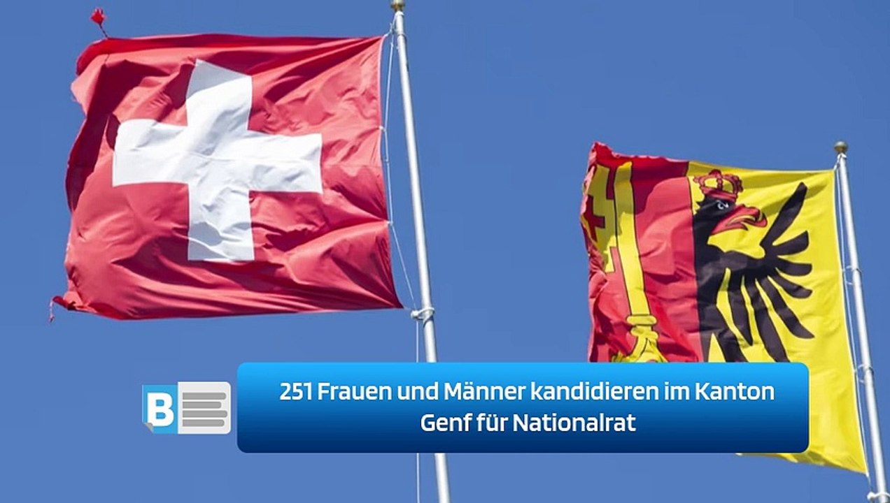251 Frauen und Männer kandidieren im Kanton Genf für Nationalrat