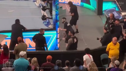 Jey Uso & His Son Break Character Off Air during WWE Commercial Break!