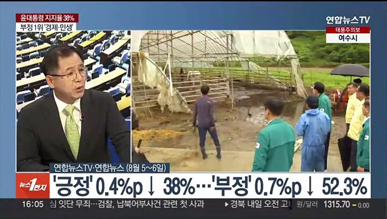 [여의도1번지] 윤대통령 지지율 38%…여야, 오염수 공방 재점화