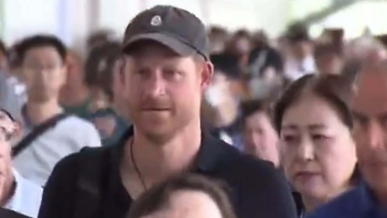 Prince Harry sports Archewell hat in Tokyo arrival as HRH title removed from royal family website