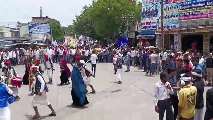 Unique glimpse of tribal culture, bullock carts participated in the procession